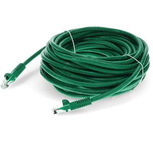 AddOn 11ft RJ-45 (Male) to RJ-45 (Male) Green Cat6 Straight UTP PVC Copper Patch Cable