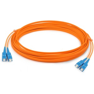 AddOn 1m SC (Male) to SC (Male) Orange OM2 Duplex Fiber LSZH-rated Patch Cable