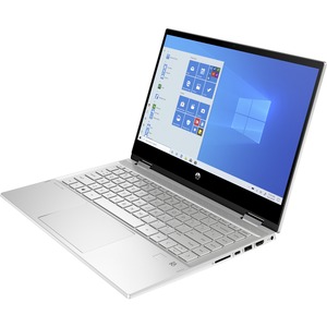 HP Pavilion x360 14-dw1076nr 14" Touchscreen Convertible 2 in 1 Notebook - HD - 1366 x 768 - Intel Core i5 11th Gen i5-1135G7 Quad-core (4 Core) - 8 GB Total RAM - 256 GB SSD - Natural Silver